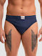 Men's Blue Printed Slips 6 Pack