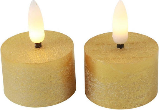 Atmosphera Goldene Teelichter 2 Stück