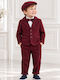 Bambolino Boys' Baptism Suit with Blazer Maximos White