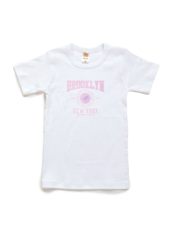 Nina Club Kids' Short-Sleeved White Undershirt