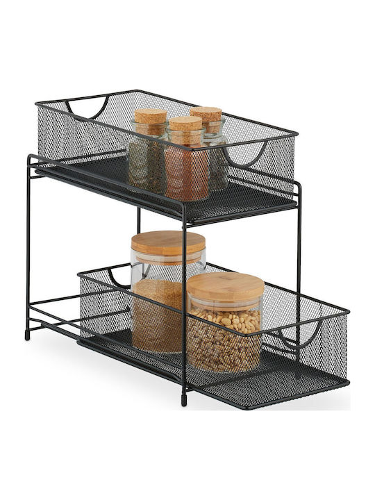 Relaxdays Metallregal Für Den Schrank 19x35,5x3...