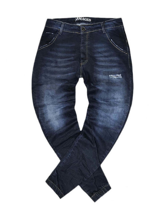 Damaged Jeans Ανδρικό Παντελόνι Τζιν Regular Fi...