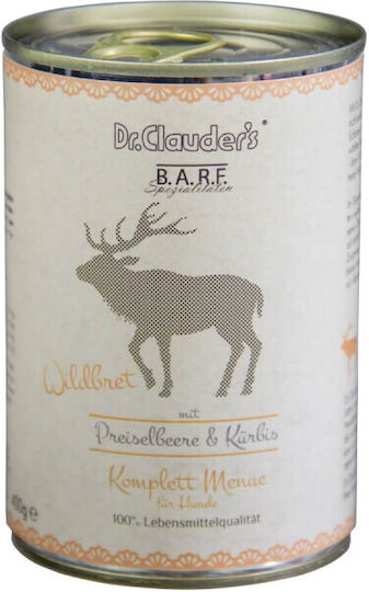 Dr.Clauder's Barf Wildbret Hundesalami mit Hirsch, Apfel, Kürbis, Fleisch, Früchten, Gemüse und Kartoffeln 400 g