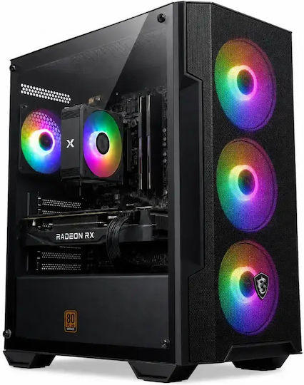 Vengeance Executioner-V58 MSI Edition Desktop PC (Ryzen 5-5500F/16GB DDR5/512GB SSD/Radeon RX 580/No OS)