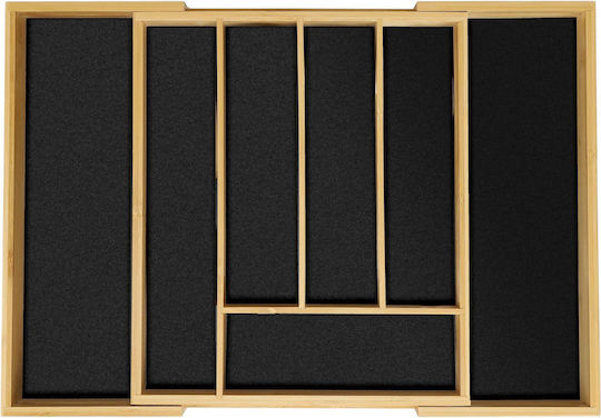 Relaxdays Organizator Extensibil pentru Tacâmuri de Sertar Maro