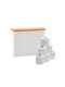 Relaxdays Floor-Standing Bamboo Toilet Paper Holder White 4052025854287