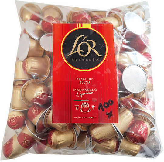 L'Or Κάψουλες Espresso Συμβατές με Μηχανή Nespresso 100caps
