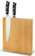 Relaxdays Magnetischer Messerblock aus Bambus