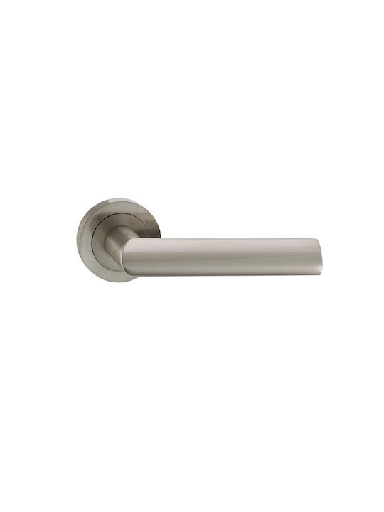 Domoletti Nickel Mid-Door Handle