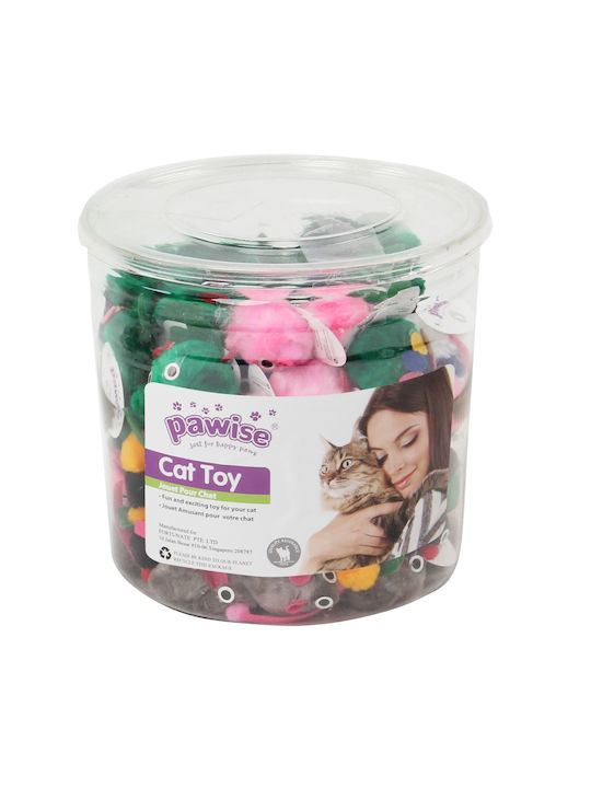 Pawise Animal Party Set – Σετ 72 Κυλινδρικών Παιχνιδιών Γάτες Σχέδια Ζώων Ποικιλία Υφών Διαδραστικό Παιχνίδι Κυνηγιού Κατάλληλο Καθημερινή Απασχόληση Εμπλουτισμό Περιβάλλοντος