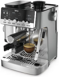 Ninja Luxe Cafe Espressor Automat 1650W cu Presiune de 15 bari și Râșniță Argintie ES352EU Ninja Luxe Cafe Espressor Automat 1650W cu Presiune de 15 bari și Râșniță Argintie ES352EU