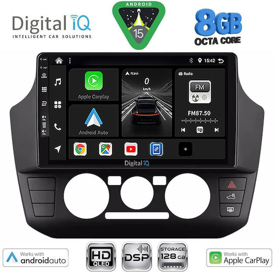 Digital IQ Ηχοσύστημα Αυτοκινήτου για Seat Mii Skoda Citigo 2017-2023 (Bluetooth/USB/WiFi/GPS/Apple-Carplay/Android-Auto) με Οθόνη Αφής 9"