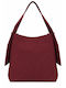 Bordeauxfarbene Schultertasche für Damen WT-ED-90021-27SB-BORDEAUX