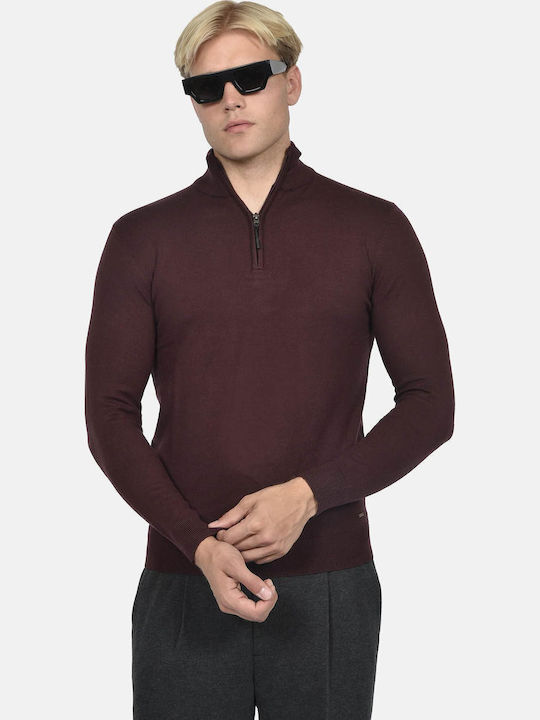 Berto Lucci Pullover in Aubergine