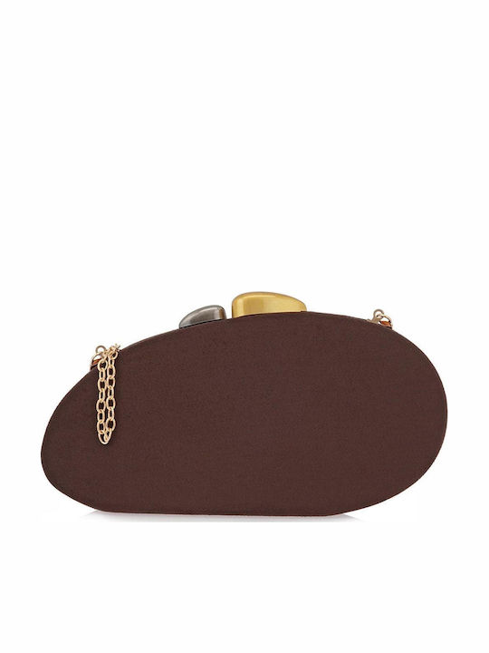 Exe Γυναικείο Clutch Καφέ