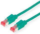Draka U/UTP Cat.6 (Gigabit) Network Cable Ethernet 0.5m Green