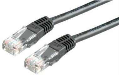Secomp U/UTP Cat.6 (Gigabit) Καλώδιο Δικτύου Ethernet 1m Μαύρο