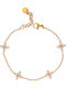 Excite-Fashion Women's Gold Plated Stainless Steel Bracelet with Zircon