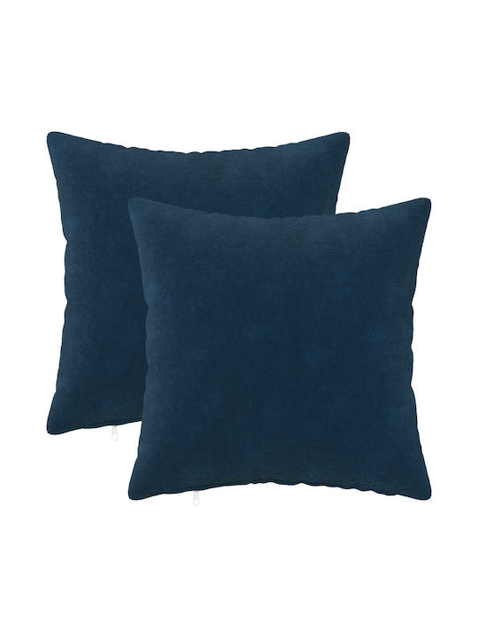 vidaXL Dekorativer Kissenbezug Heerlen Blau 30x...