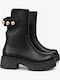 Leather Women's Ankle Boots Black