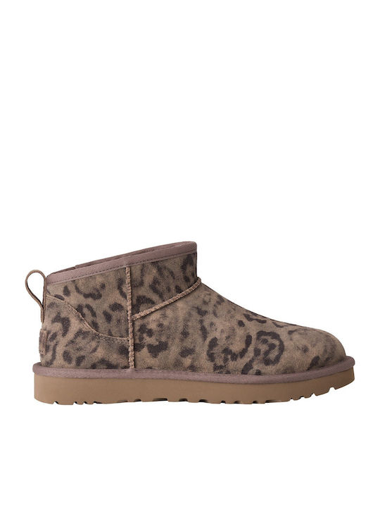 UGG Classic Ultra Mini Δερμάτινα Γυναικεία Μποτ...