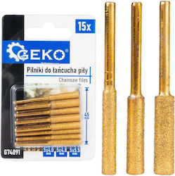 Geko G74091 Σετ Λίμες με Λαβή 15τμχ