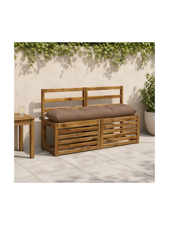 vidaXL Vianen Garden Bench Cushion Taupe 30x120 cm