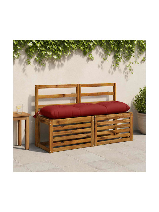 vidaXL Vianen Garden Bench Cushion Red 30x120 cm