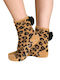 Noidinotte Damen-Einfarbige Socken Dark Beige