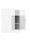 Jan Nowak Rectangular Wardrobe Shelf in White Metal 26.5x10x40.5cm