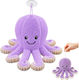 Lean Toys Plüschtier Oktopus 16 cm