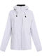 Women's Jacket with Removable Inner Vest Loose Fit Light Grey