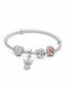 Set de Brățări cu Pandantive – Inimi de Iubire