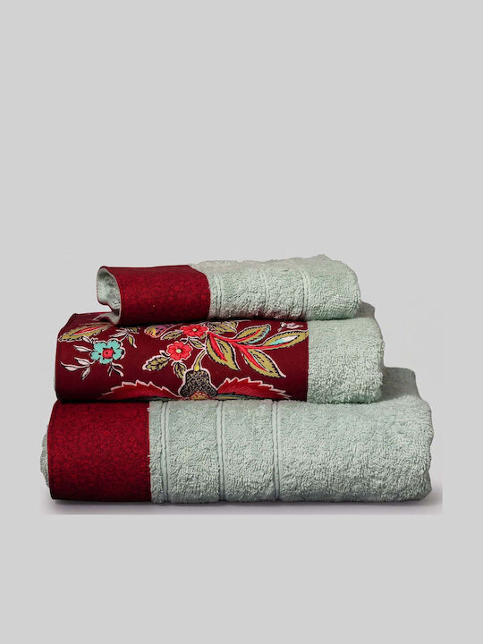 White Fabric Pia Multi Hand Towel Multi 500gr/m...