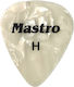 Mastro Πέννα 1 Mm Heavy Μυτερή Λευκό Περλέ