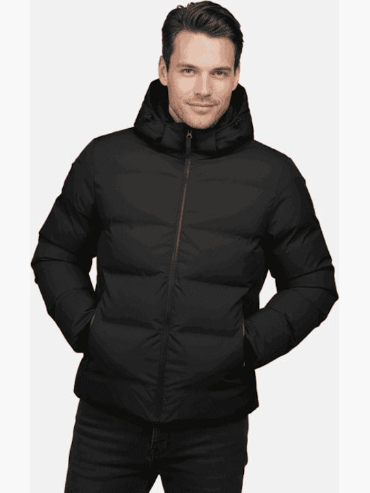 Cars Jeans Puffer Jacket Black