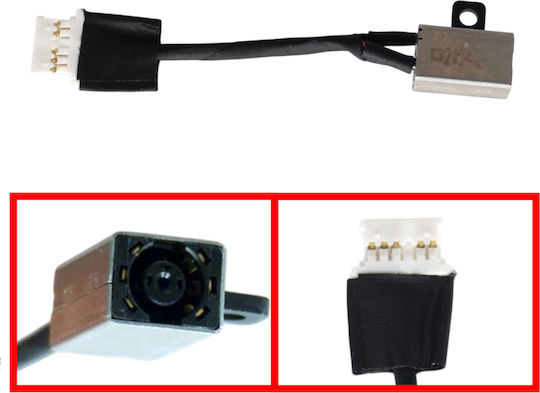 DC Power Jack Socket for HP Stream 11 11-ah011wm 11-ah010nr 11 Pro G5 5ga98av 5ga97av 5gb00av 11 Pro G3 1nv58ea 743480-004 6.2cm 5 Pins Code 31196