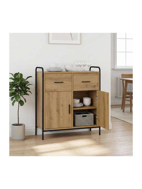 Artisan Wooden Sideboard with Drawers Brown 97x...