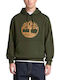 Grüner Hoodie mit Kapuze