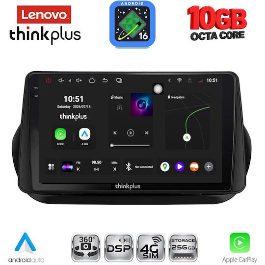 Lenovo Car Audio System for BMW X2 / X6 2008-2018 (Bluetooth/USB/WiFi/GPS/Apple-Carplay/Android-Auto) with 9" Touch Screen