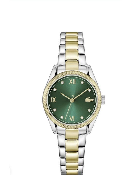 Lacoste Parisienne Women’s Battery-Powered Watch with Silver Stainless Steel Bracelet
