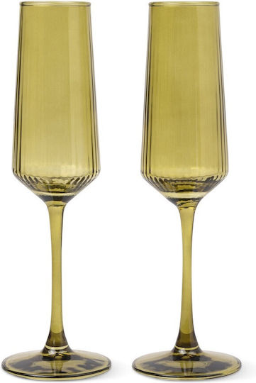 Here's How 2er-Set Honigfarbene Gläser aus Glas