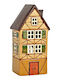 keleman Kerzenhalter aus Porzellan in Beige 12x10x27 cm