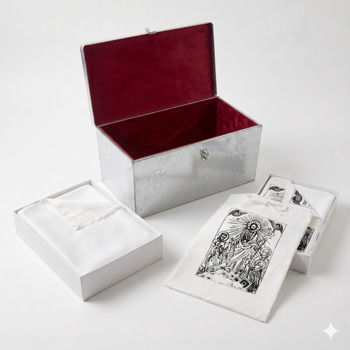 Exhumation Set Single Galvanized Lined Bone Repository Sack Sheet