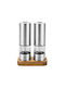 Life Artimata Set of Electric Wooden Spice Mills 2 Pieces