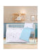 Kocoon Baby-Bettlaken-Set für die Wiege, aus Baumwolle, mit Gummizug, hellblau, 70x130 cm