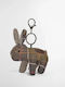Barbour Animal Key Ring Khaki