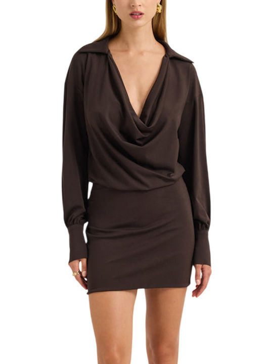 Enzzo Minikleid Braun