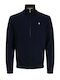 Herren Strickjacke Marineblau