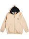 Kinder-Sweatshirtjacke mit Taschen Beige
